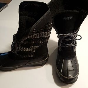 Khombu boots black size 7